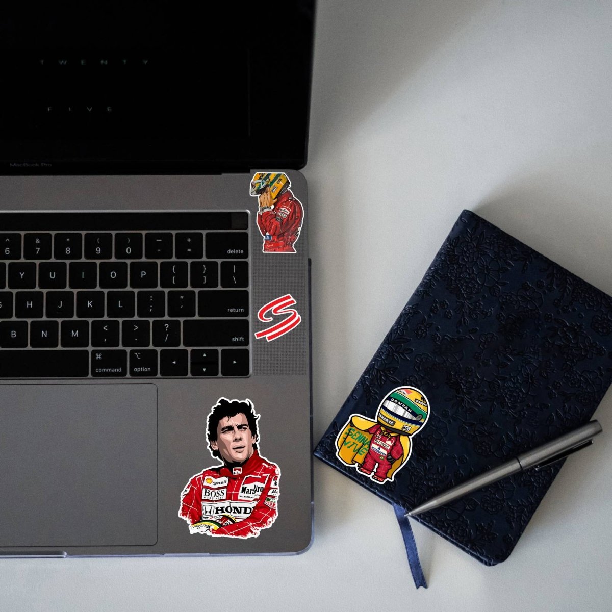 AYRTON SENNA MINI STICKERS SHEET - stickyfunk premium stickers