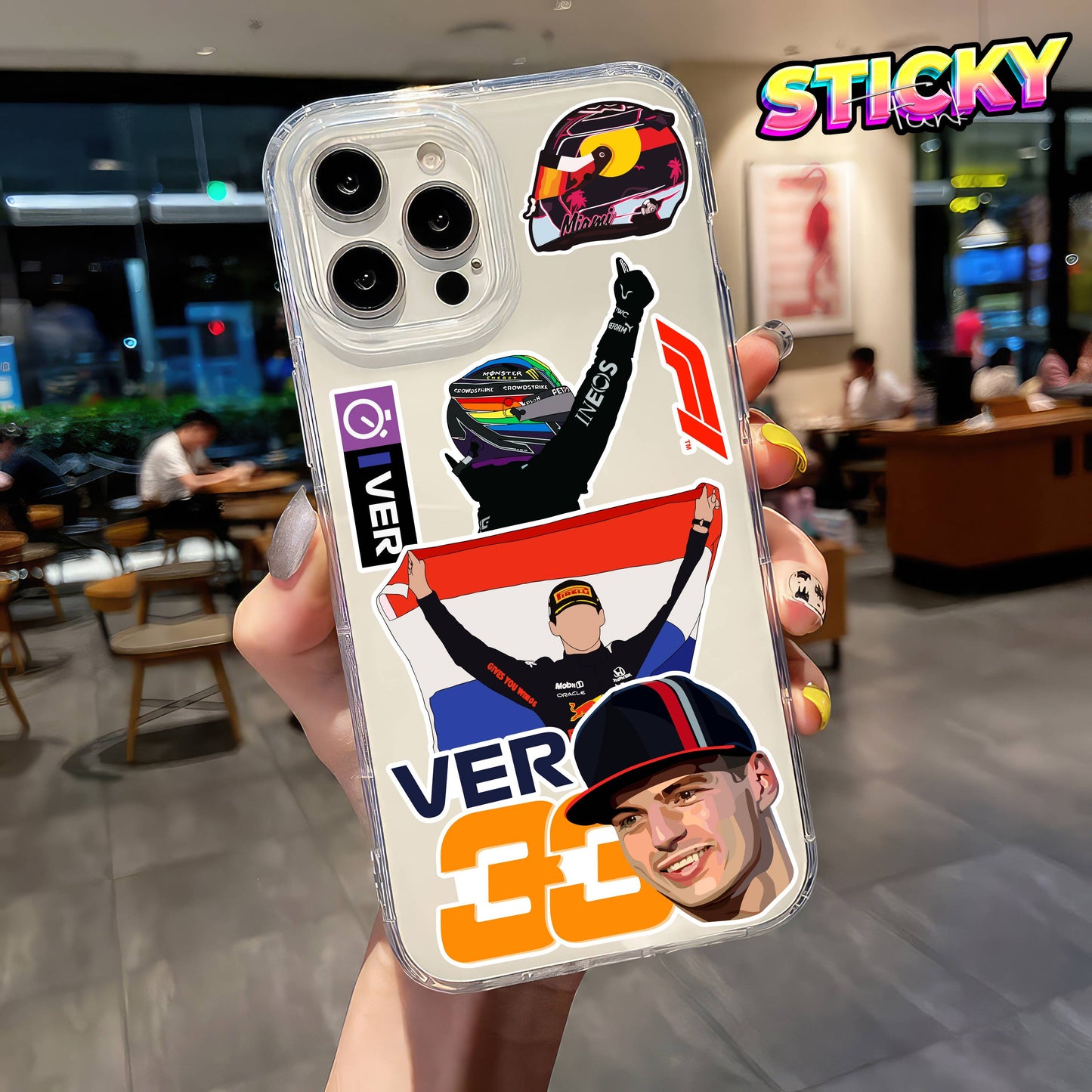 MAX VERSTAPPEN MINI STICKERS SHEET