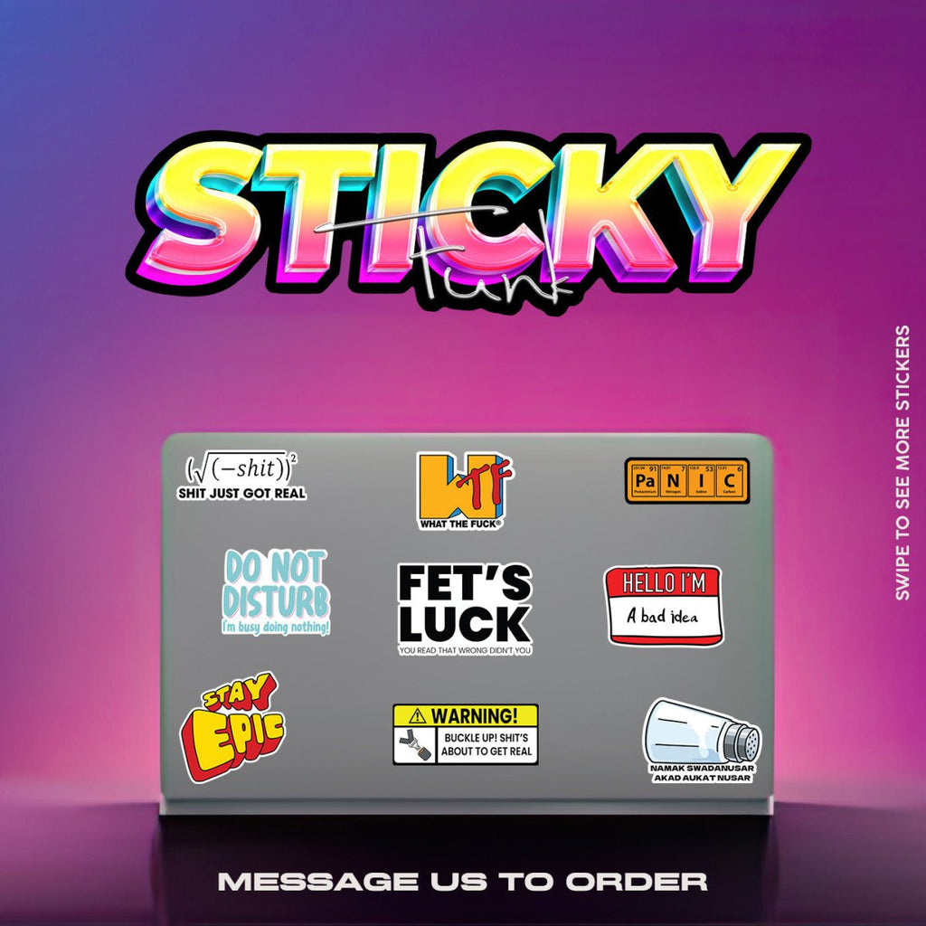 FUNKY STUFF STICKERS SET - stickyfunk premium stickers