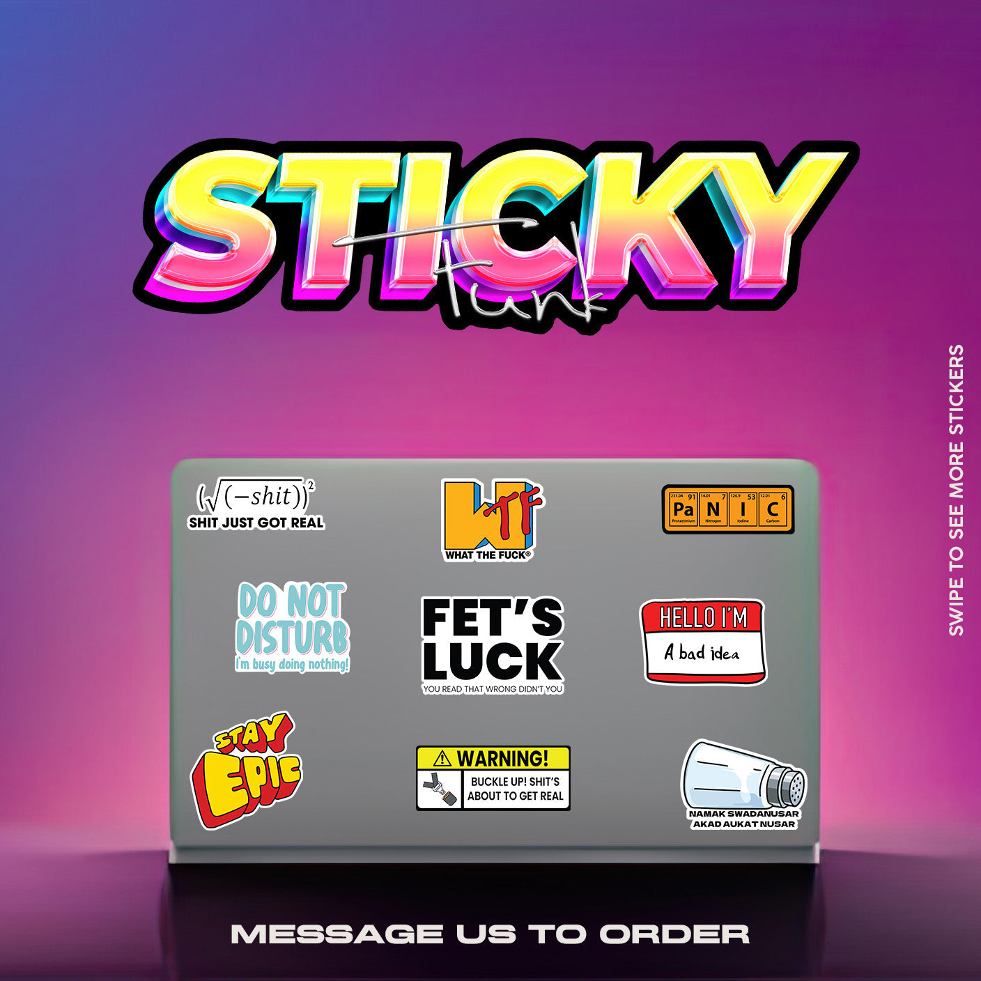 FUNKY STUFF STICKERS SET