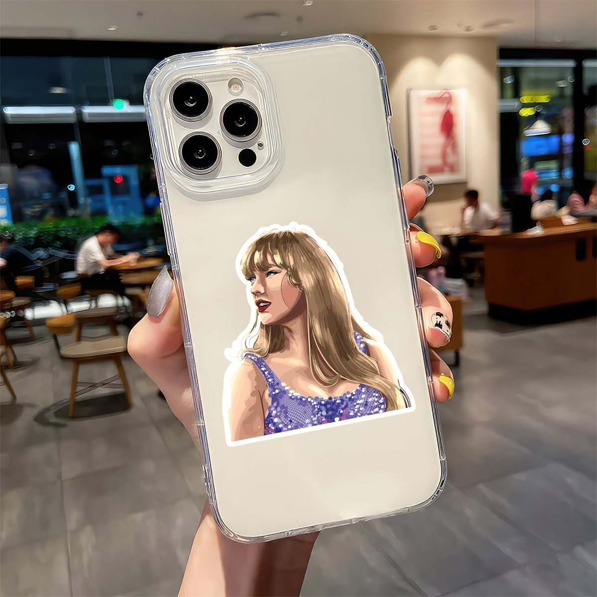 Purple Sequin Era Portrait – Taylor Swift Sticker