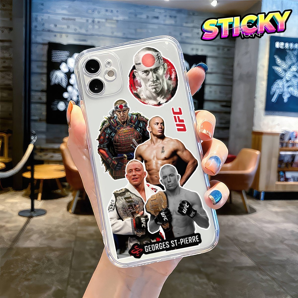 GEORGES ST - PIERRE MINI STICKERS SHEET - stickyfunk premium stickers