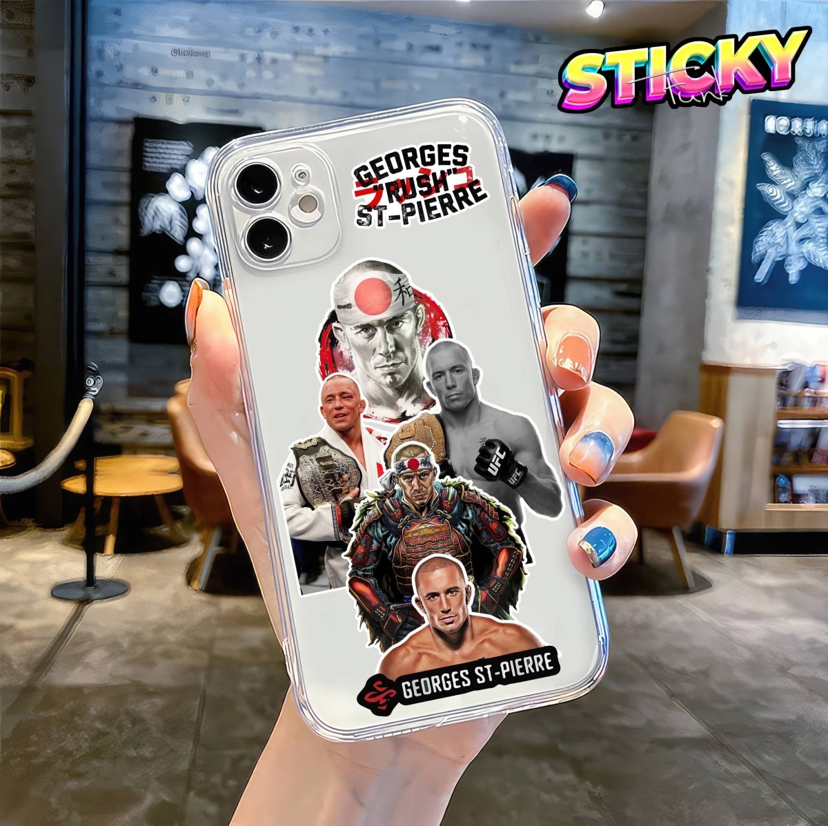 GEORGES ST - PIERRE MINI STICKERS SHEET - stickyfunk premium stickers