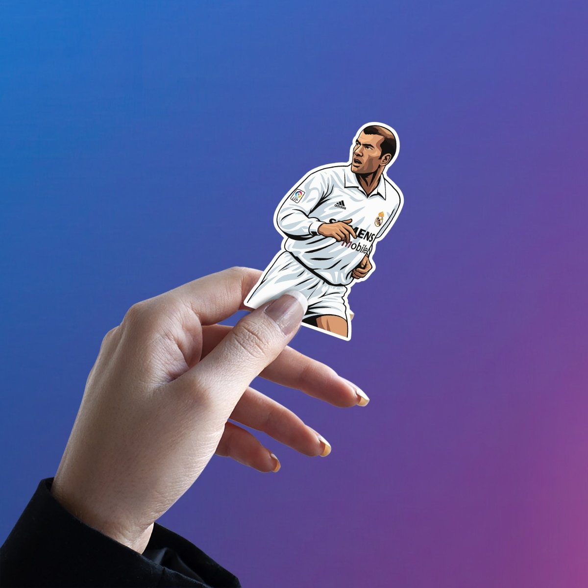 ZIZOU - THE ARTIST IN WHITE - stickyfunk premium stickers