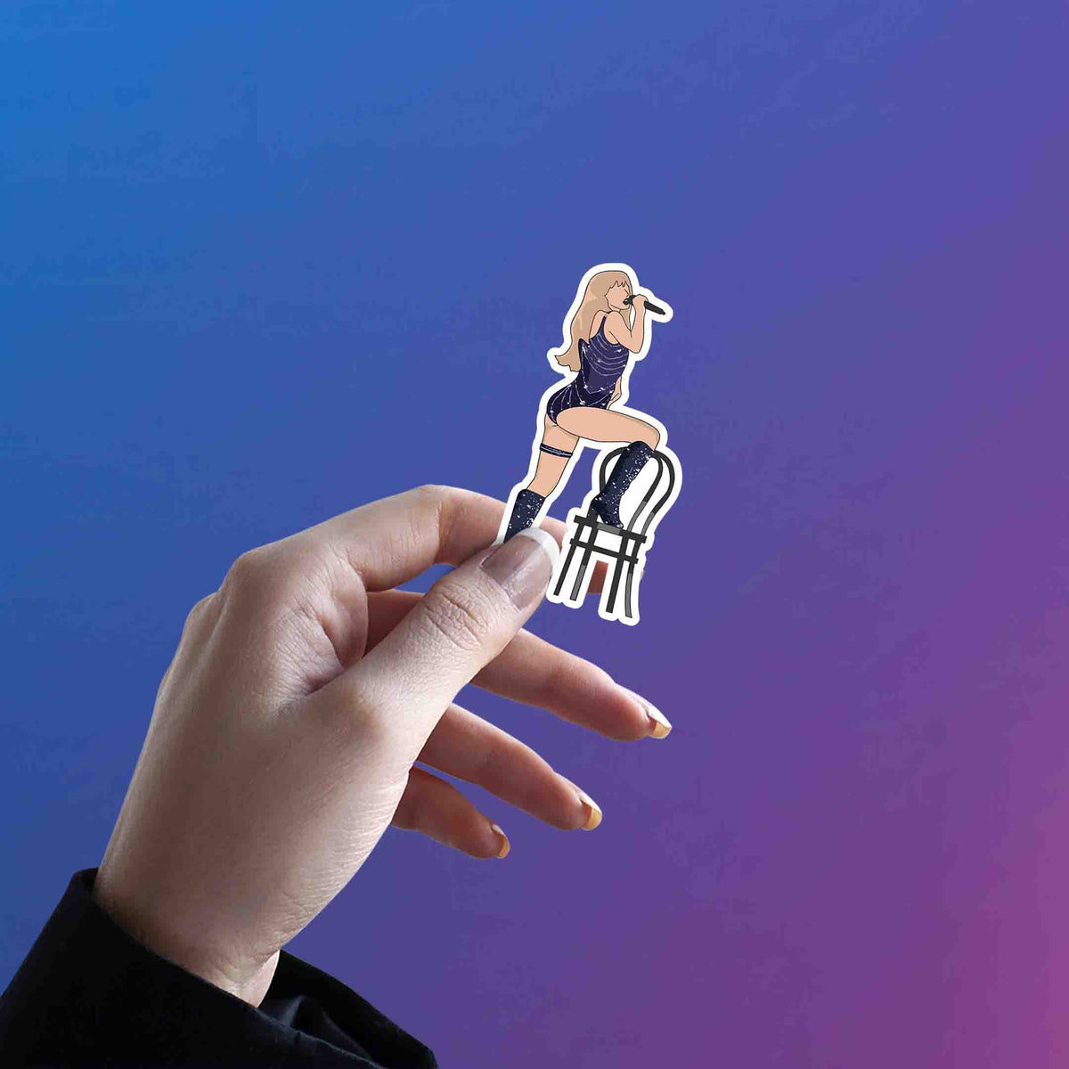 Chair Glitter Performance – Taylor Swift Sticker
