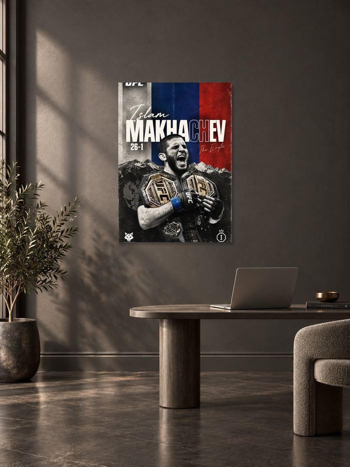 Islam Makhachev UFC Wall Poster – Champion 01