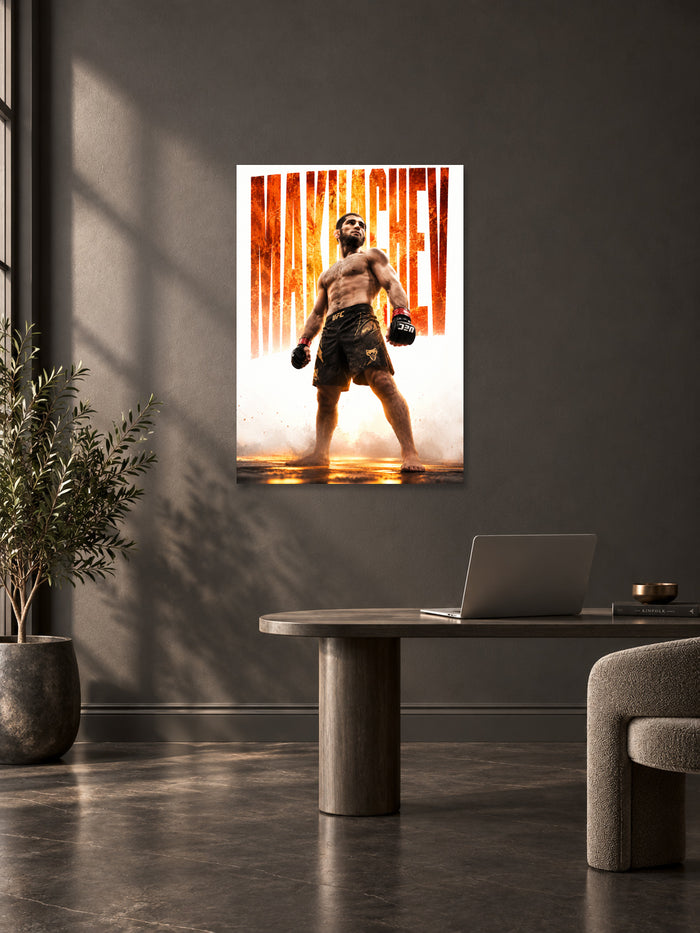 Islam Makhachev UFC Wall Poster – Golden Grit 02