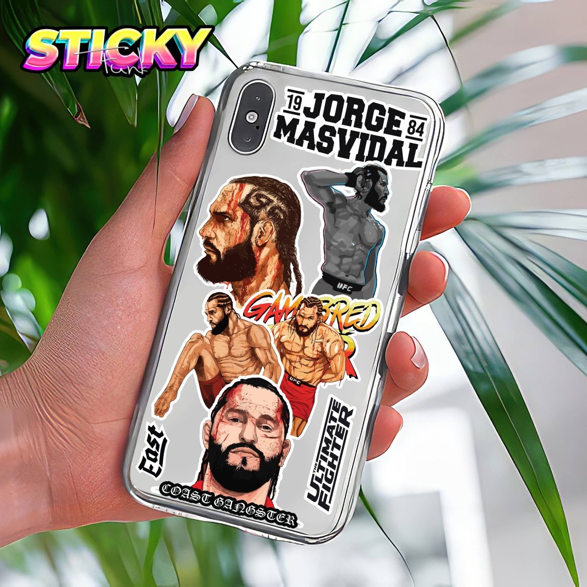 JORGE MASVIDAL MINI STICKERS SHEET - stickyfunk premium stickers