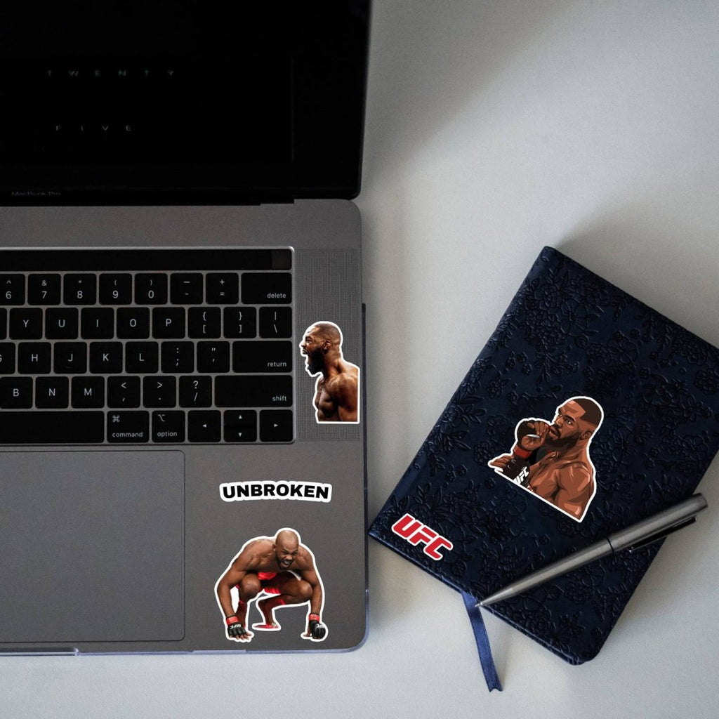 JON JONES MINI STICKERS SHEET - stickyfunk premium stickers