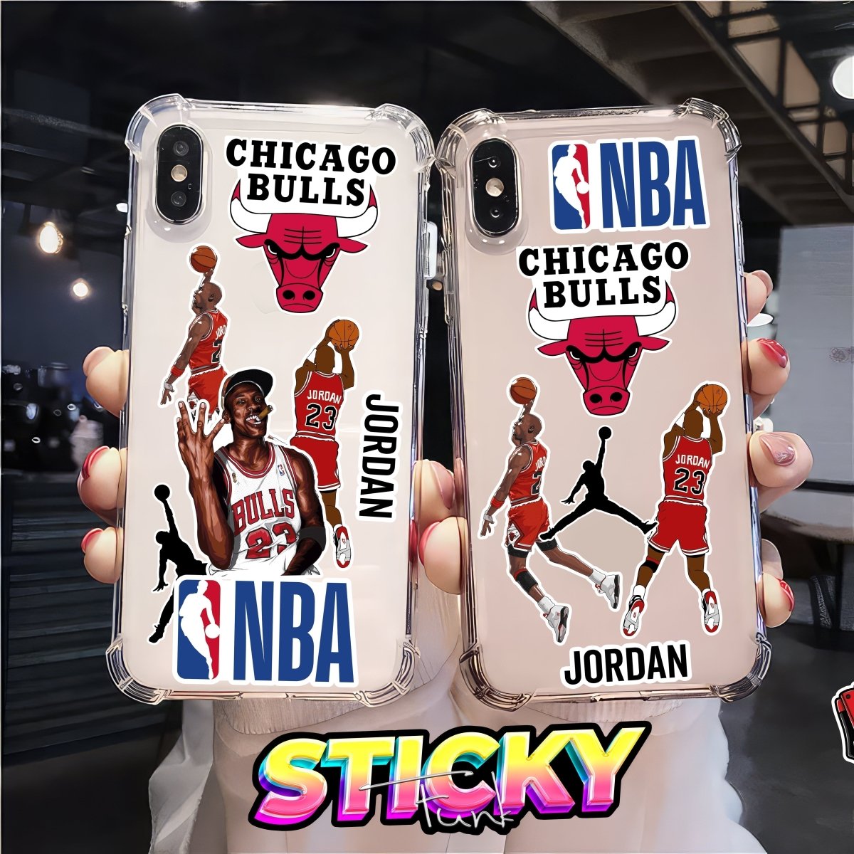 CHICAGO BULLS MINI STICKERS SHEET - stickyfunk premium stickers