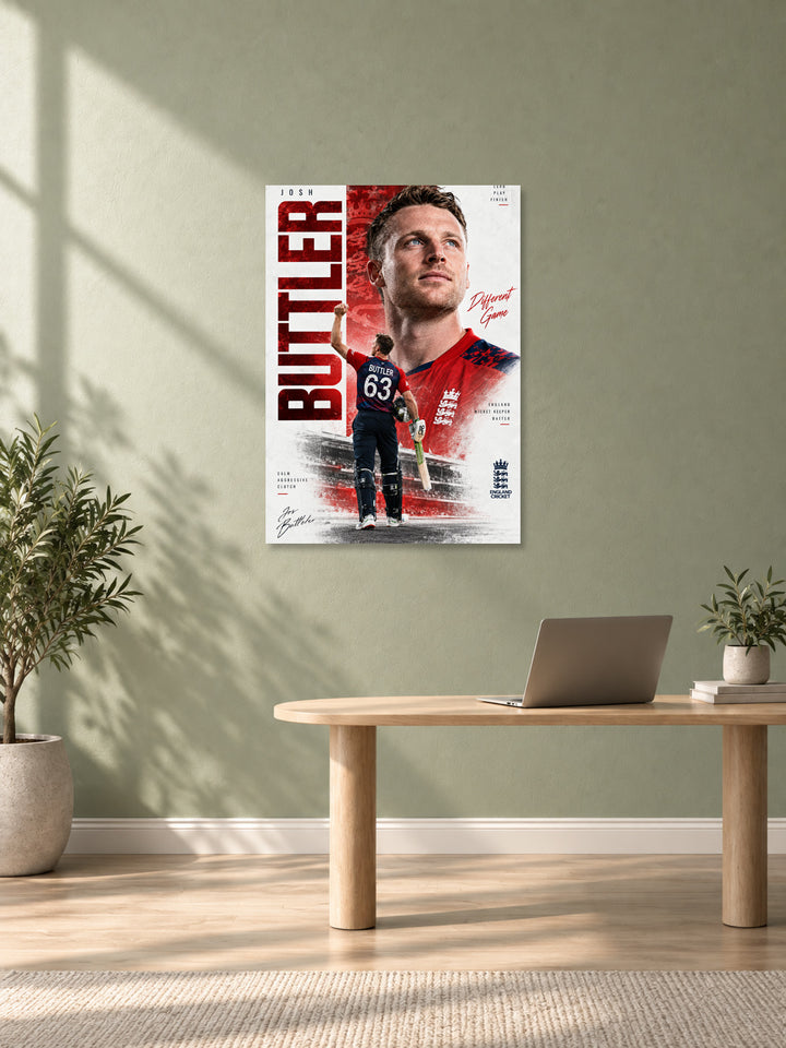Jos Buttler England Cricket Wall Poster
