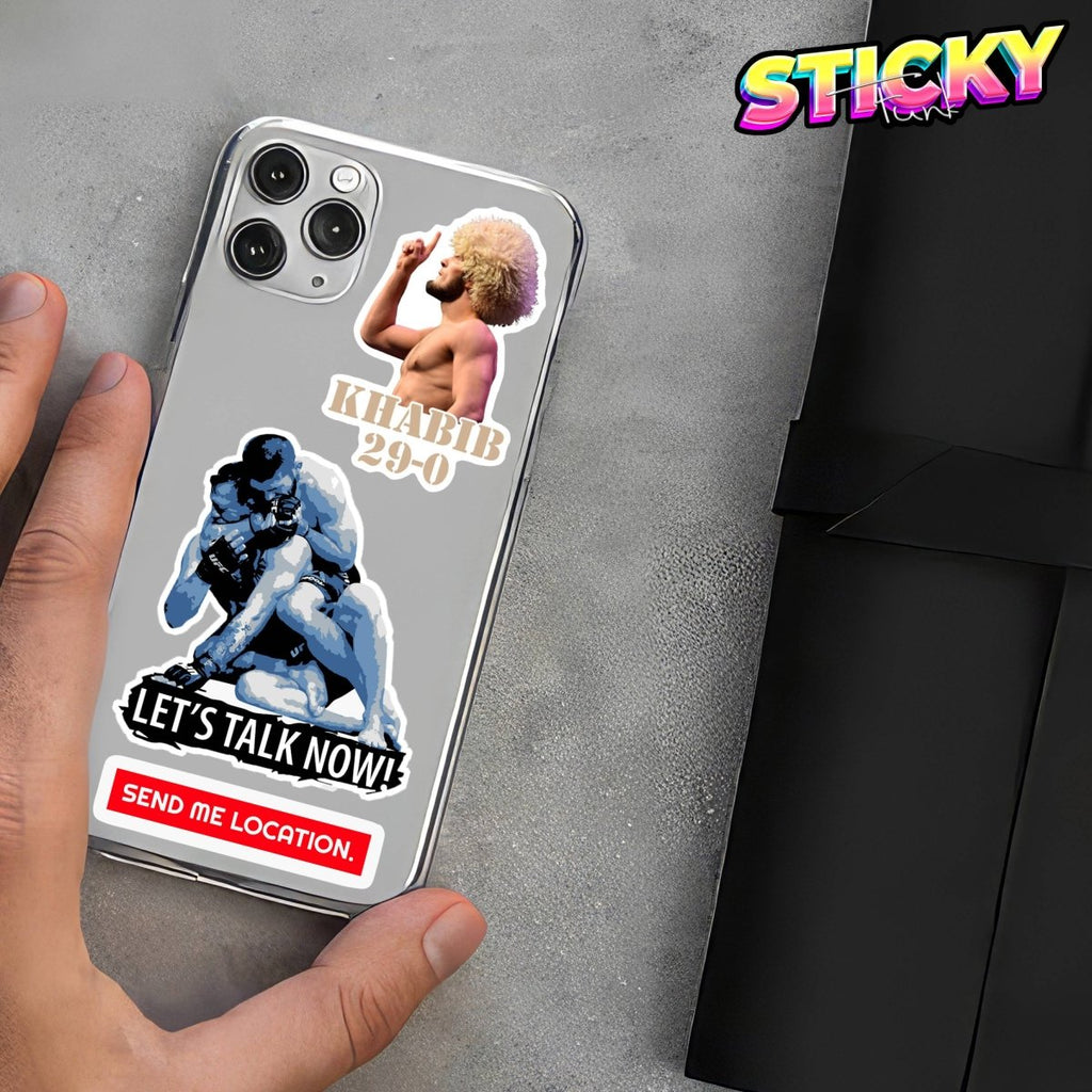 KHABIB MINI STICKERS SHEET - 2 - stickyfunk premium stickers