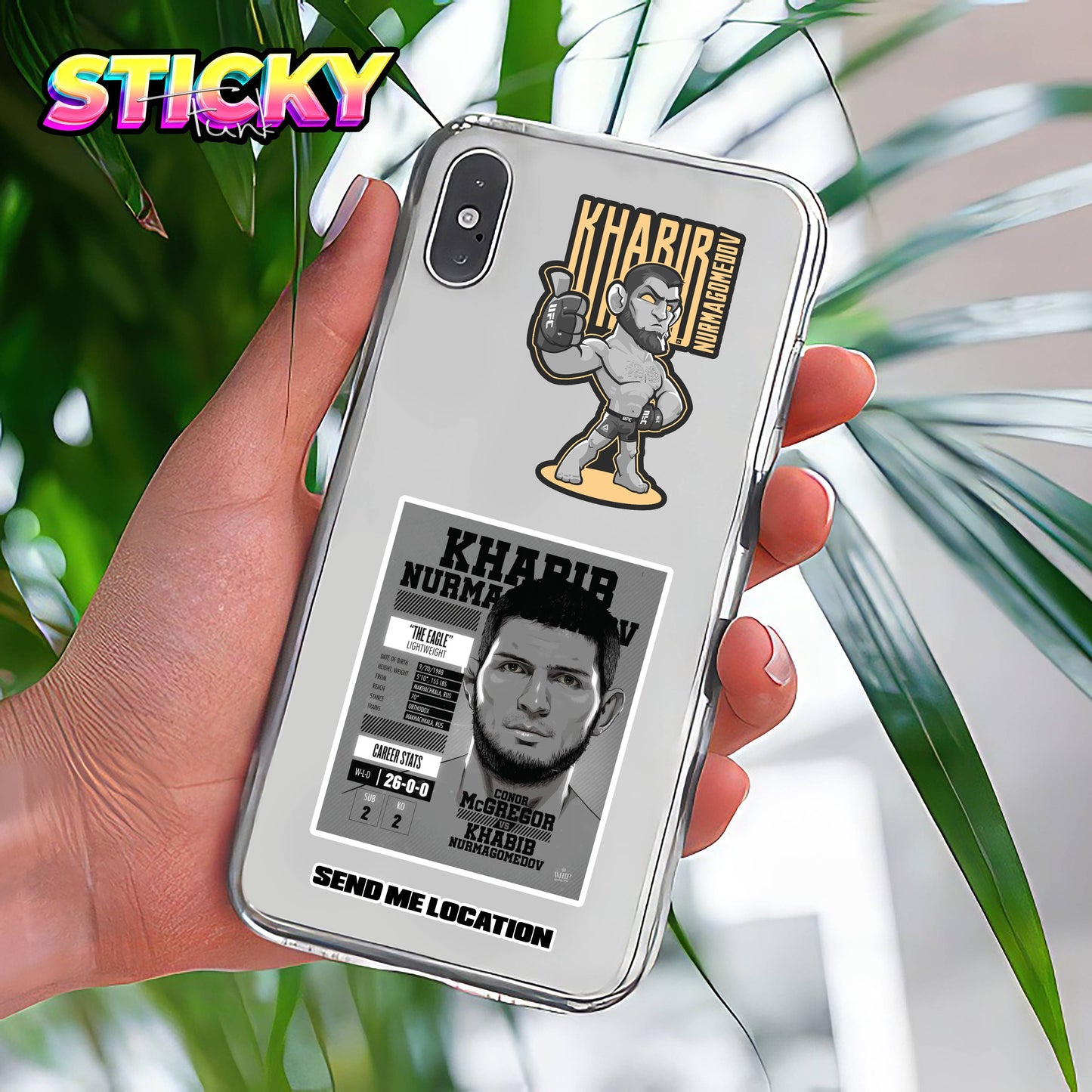 KHABIB MINI STICKERS SHEET - 1