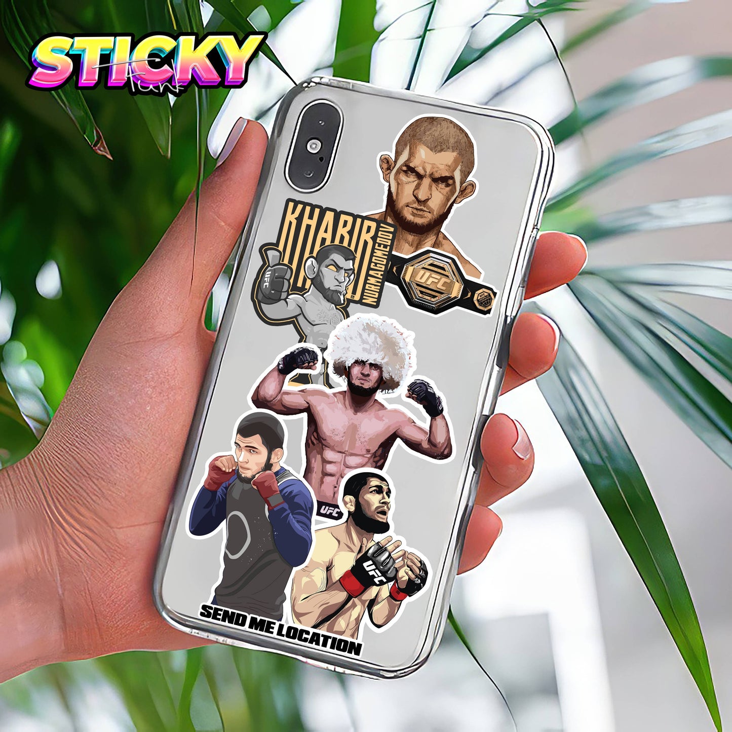KHABIB MINI STICKERS SHEET - 1