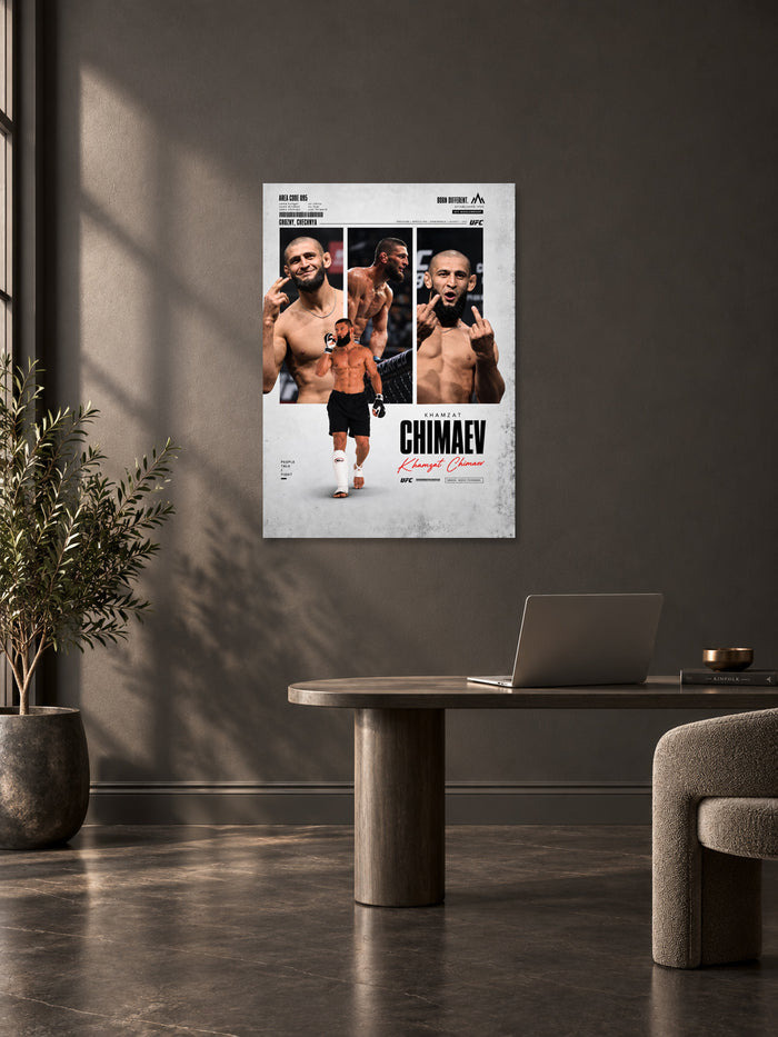 Khamzat Chimaev UFC Wall Poster – Borz