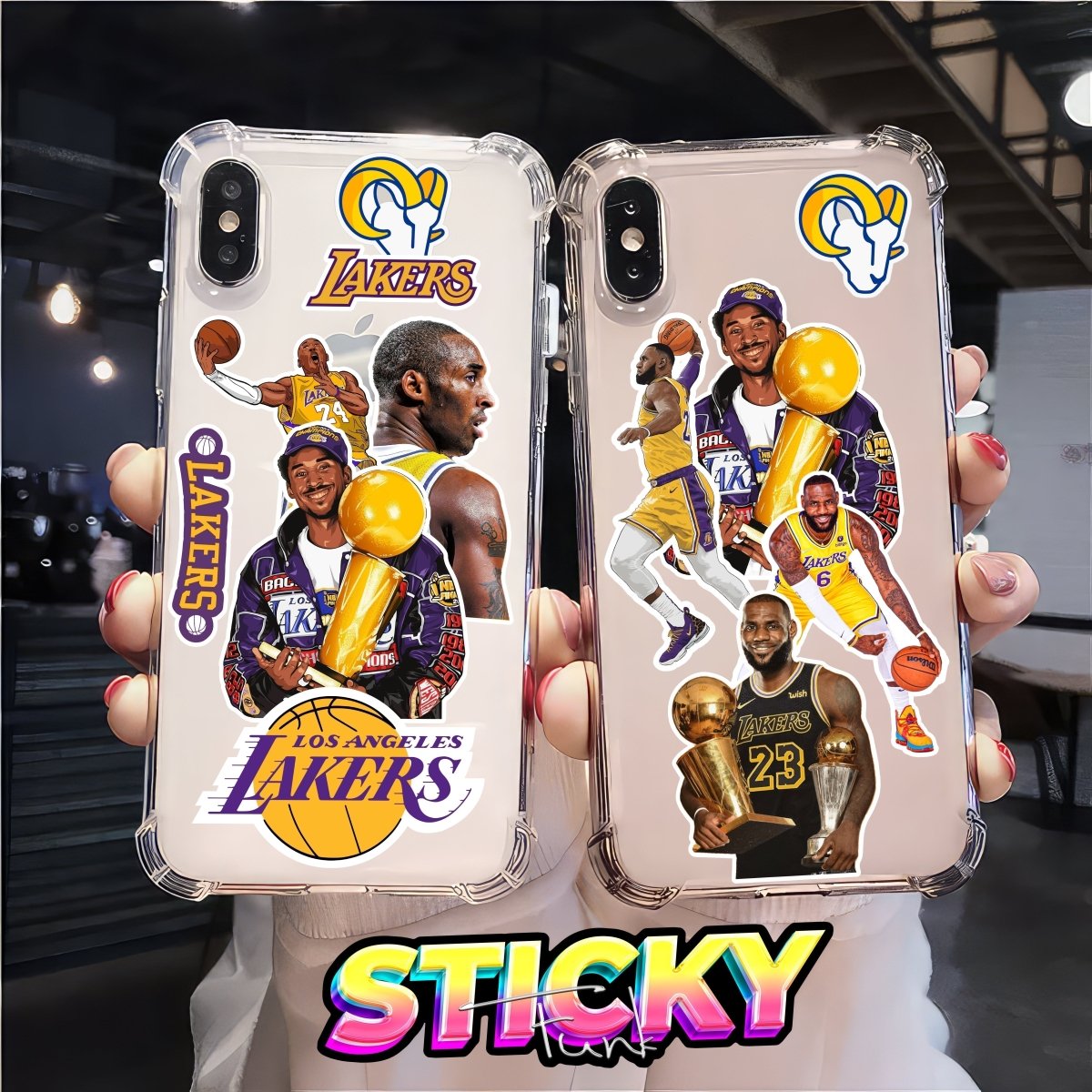 LAKERS MINI STICKERS SHEET - stickyfunk premium stickers