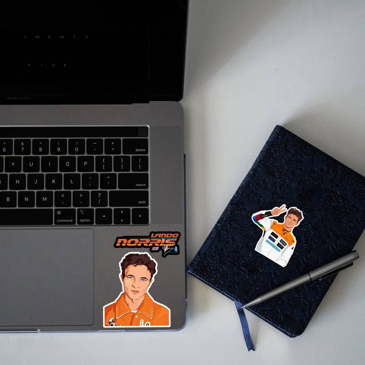 LANDO NORRIS MINI STICKERS SHEET - stickyfunk premium stickers