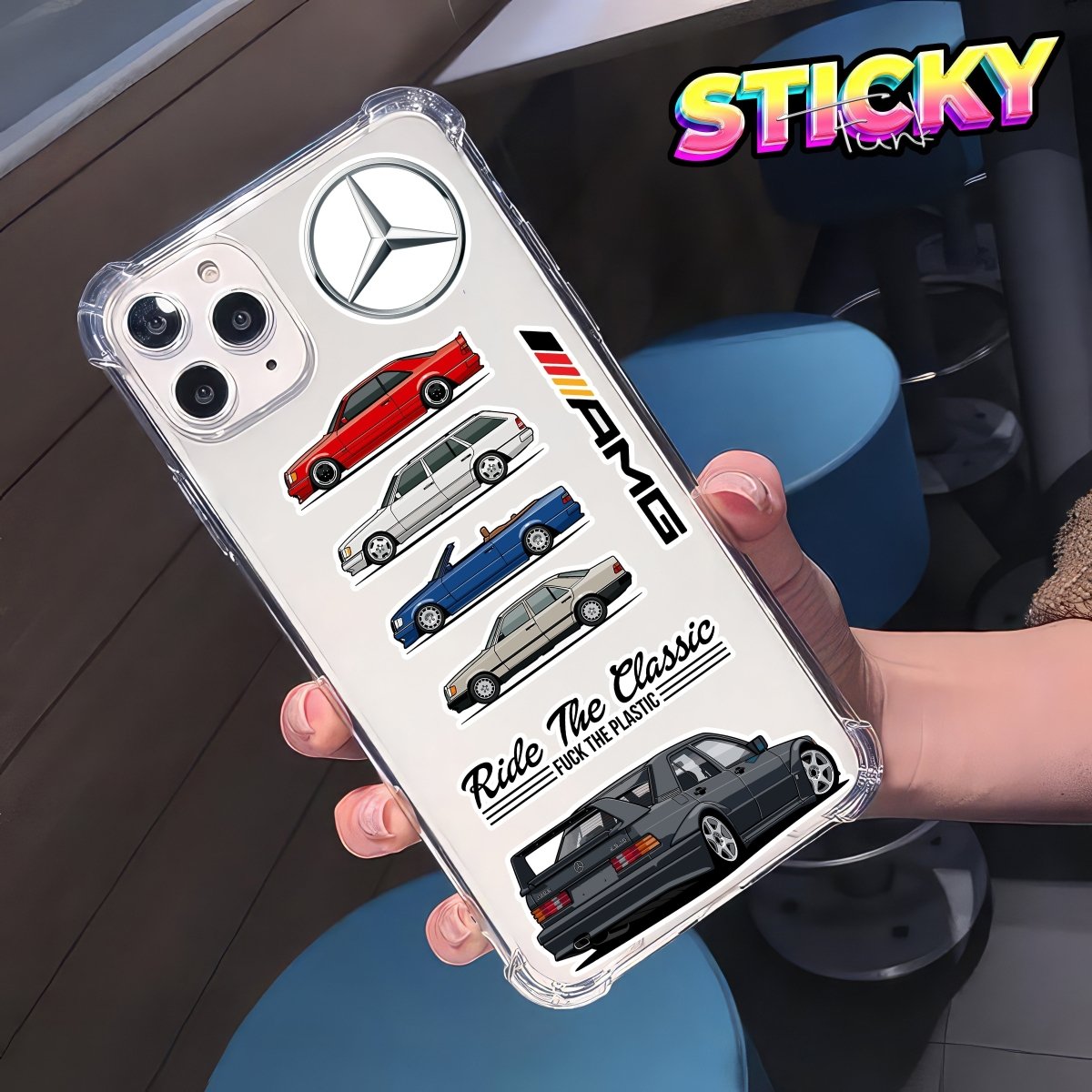 MERCEDES MINI STICKERS SHEET - stickyfunk premium stickers