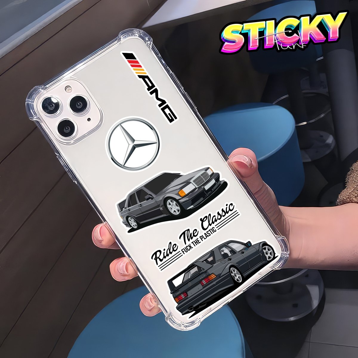 MERCEDES MINI STICKERS SHEET - stickyfunk premium stickers