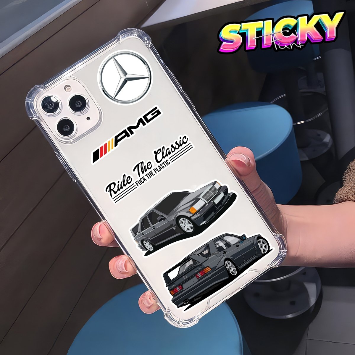 MERCEDES MINI STICKERS SHEET - stickyfunk premium stickers