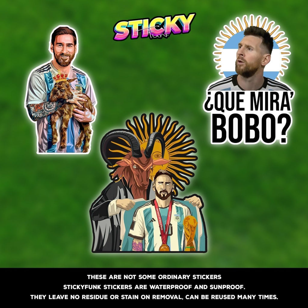 MESSI WORLDCUP EDITION - stickyfunk premium stickers