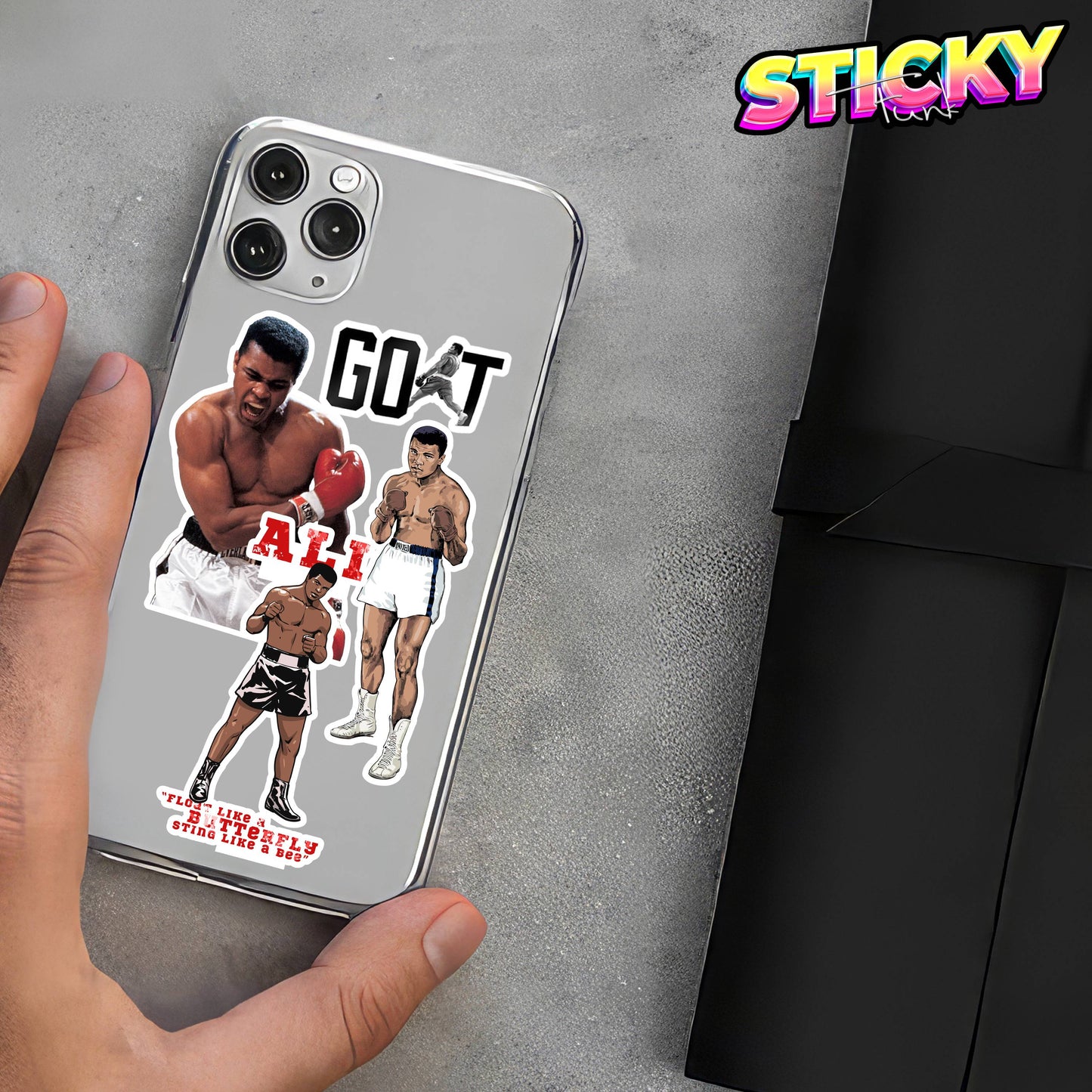 MUHAMMAD ALI MINI STICKERS SHEET
