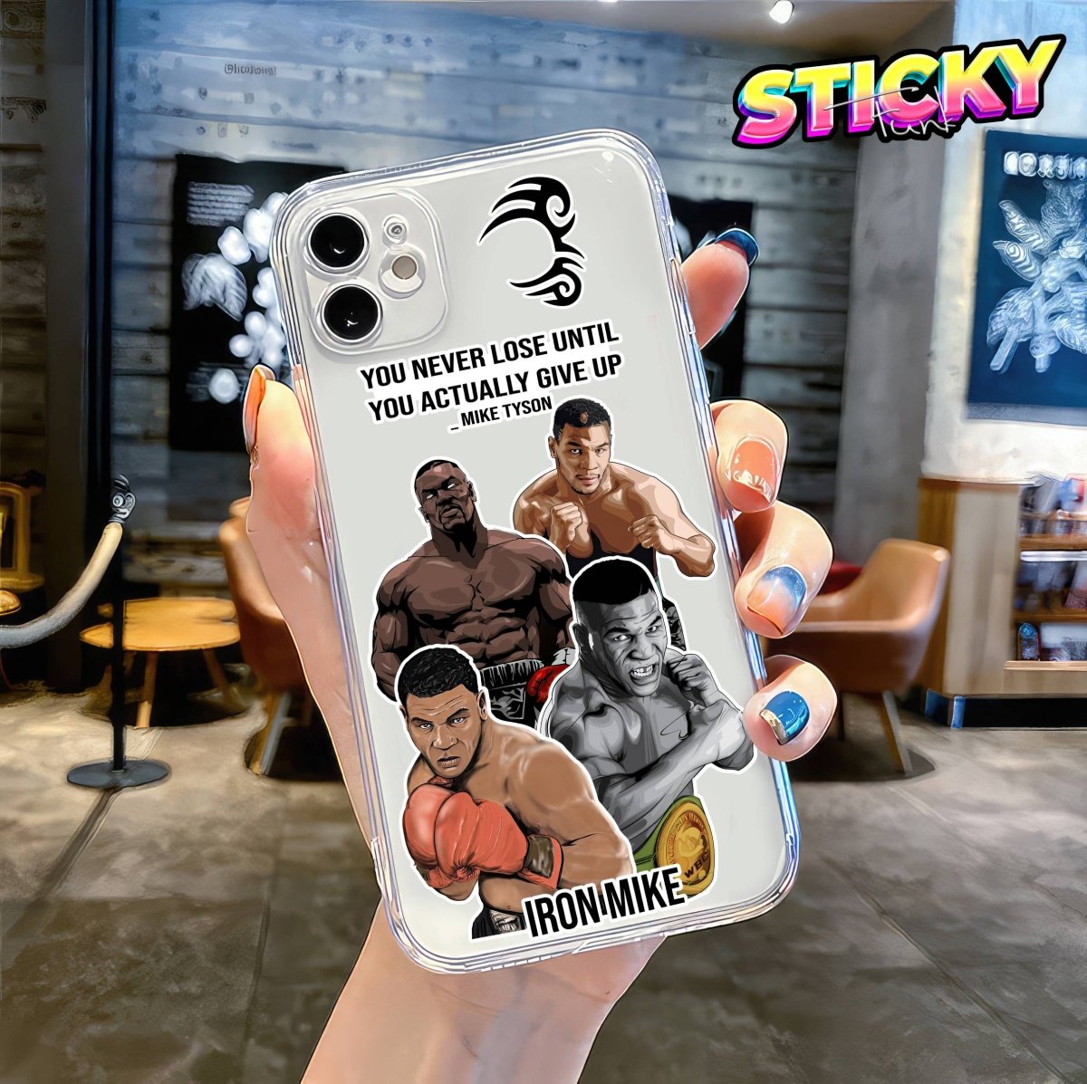 MIKE TYSON MINI STICKERS SHEET - stickyfunk premium stickers