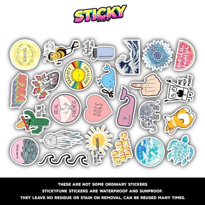 CUTE MINI STICKERS SHEET - stickyfunk premium stickers