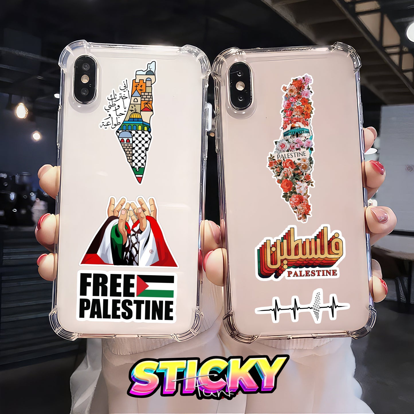 PALESTINE STICKERS SHEET