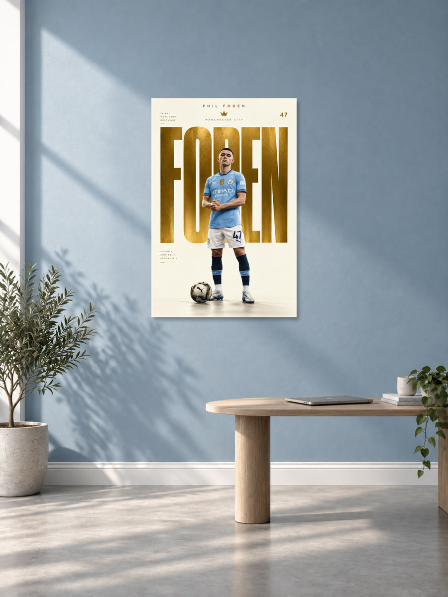 Phil Foden Stickyfunk Exclusive limited edition wall poster