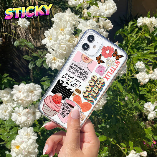 PINK AESTHETIC MINI STICKERS SHEET