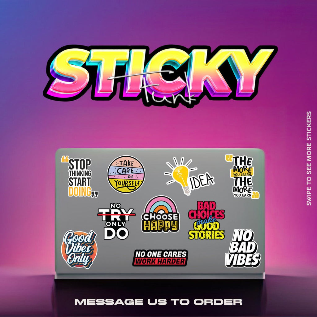MOTIVATIONAL STICKERS SET - stickyfunk premium stickers