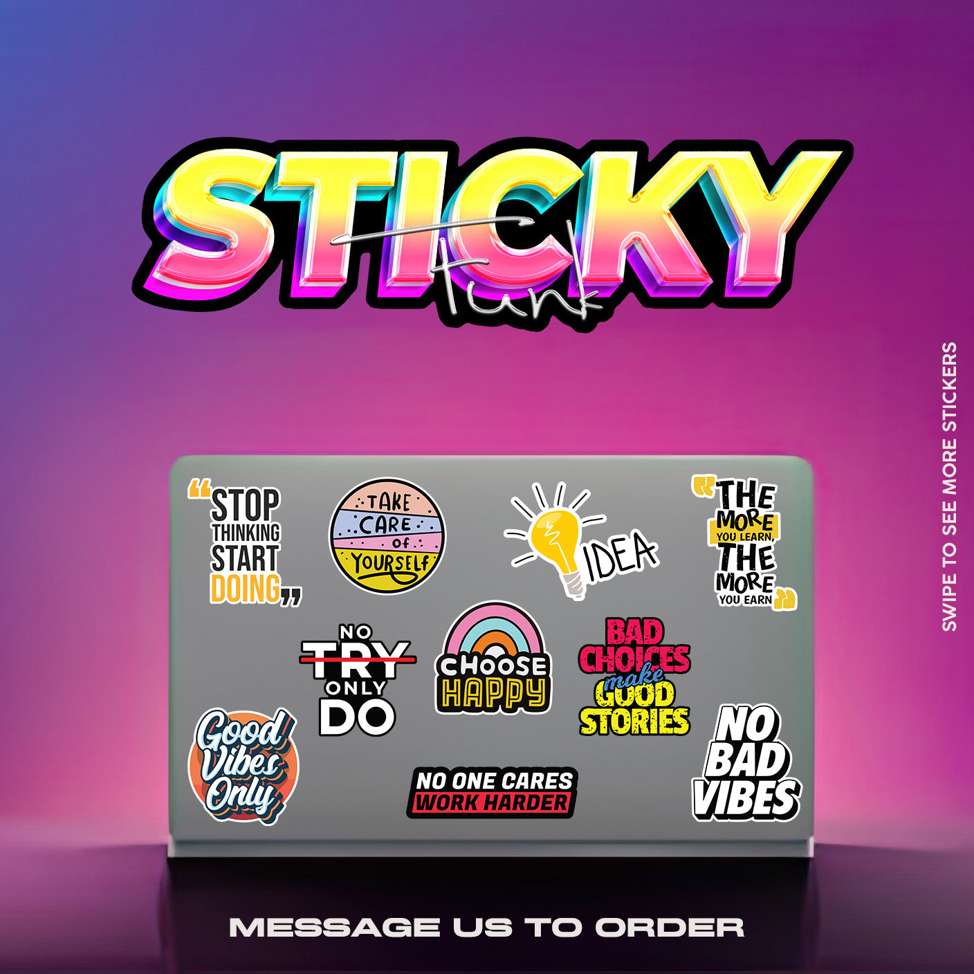 MOTIVATIONAL STICKERS SET
