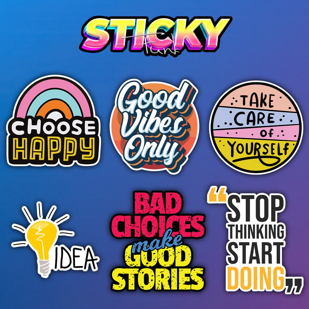 MOTIVATIONAL STICKERS SET - stickyfunk premium stickers