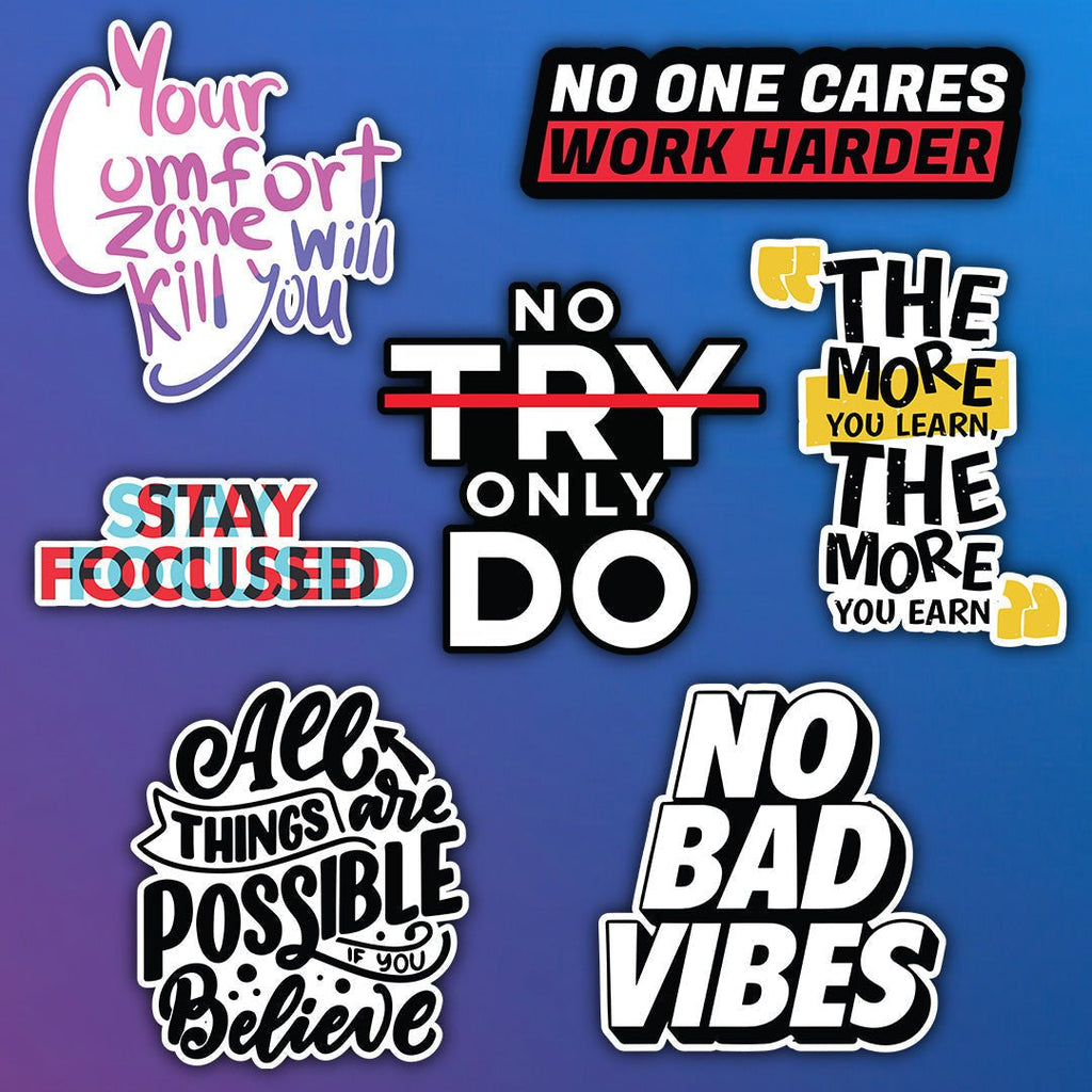 MOTIVATIONAL STICKERS SET - stickyfunk premium stickers