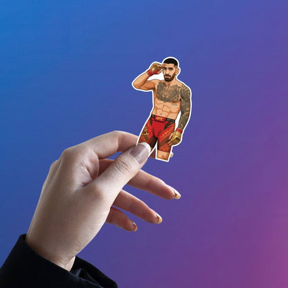 Ilia Topuria Sticker 5 - stickyfunk premium stickers