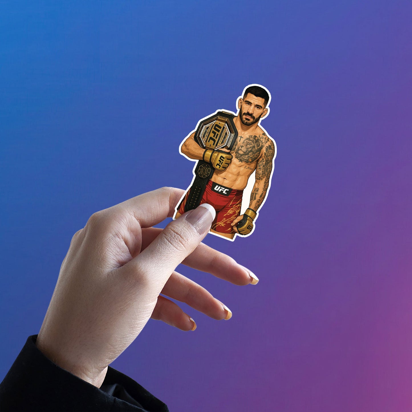 Ilia Topuria Sticker 1