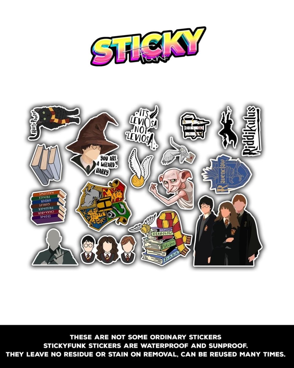 HARRY POTTER MINI STICKERS SHEET - stickyfunk premium stickers