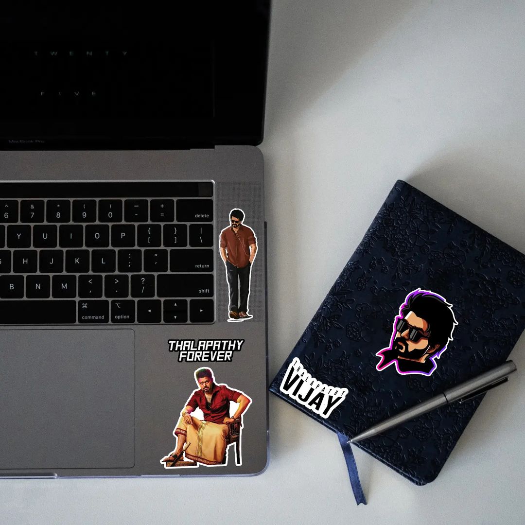 THALAPATHY VIJAY MINI STICKERS SHEET - stickyfunk premium stickers