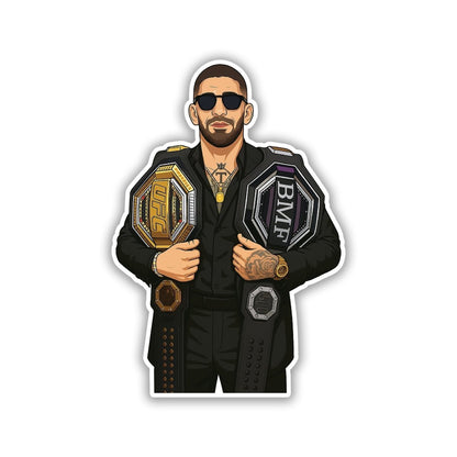 Ilia Topuria Sticker 2 - stickyfunk premium stickers