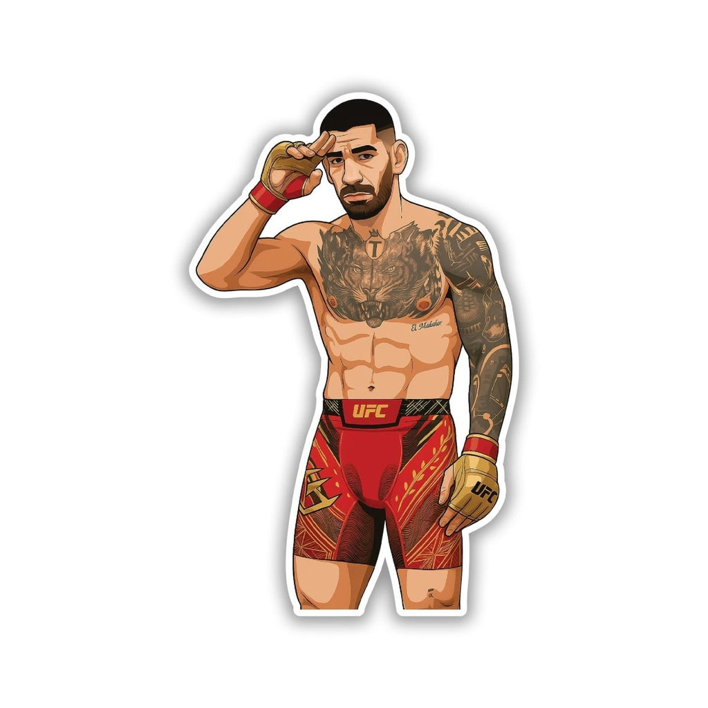 Ilia Topuria Sticker 5 - stickyfunk premium stickers