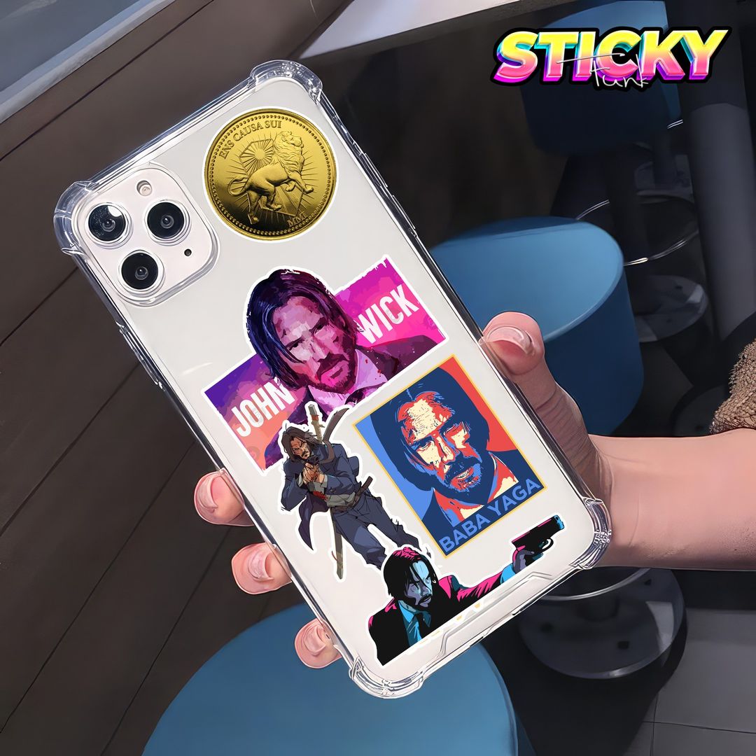 JOHN WICK MINI STICKERS SHEET - stickyfunk premium stickers