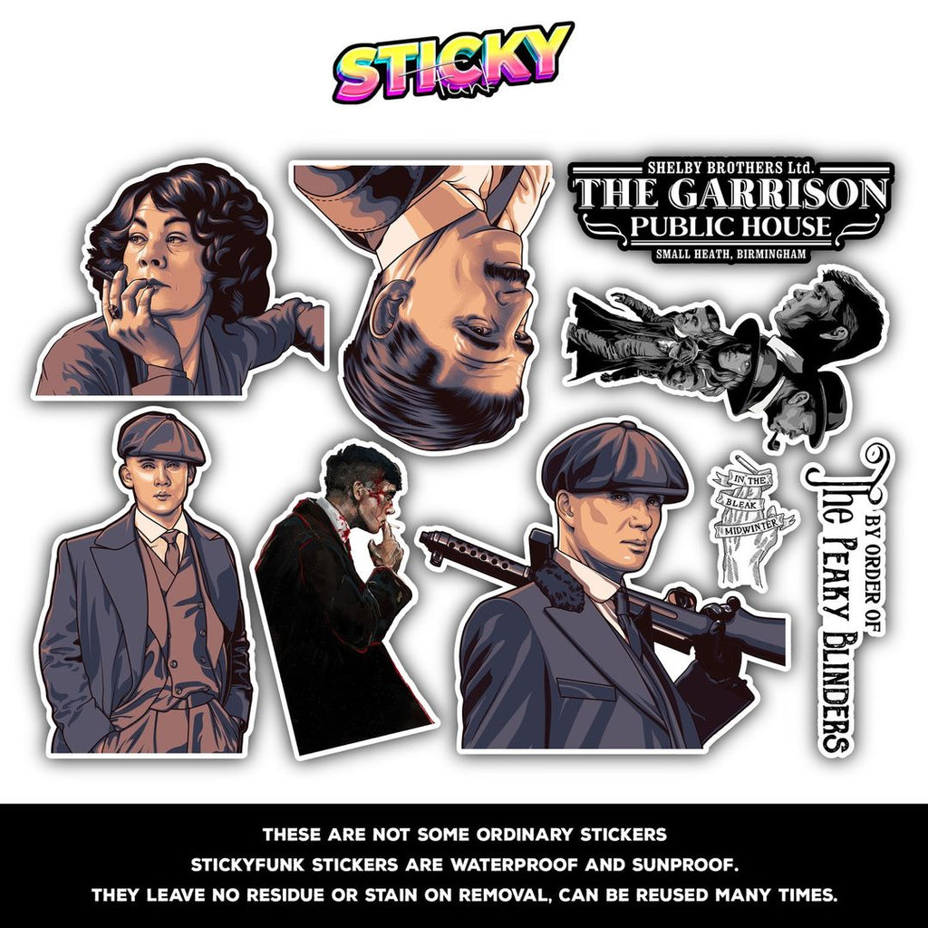 PEAKY BLINDERS MINI STICKERS SHEET - stickyfunk premium stickers