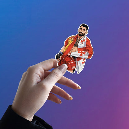 Ilia Topuria Sticker 3 - stickyfunk premium stickers