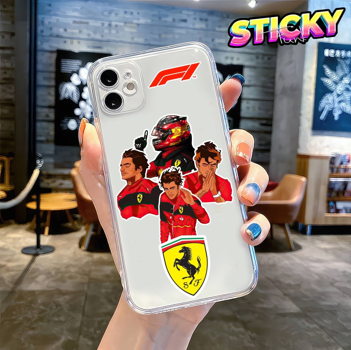 CARLOS SAINZ JR. MINI STICKERS SHEET