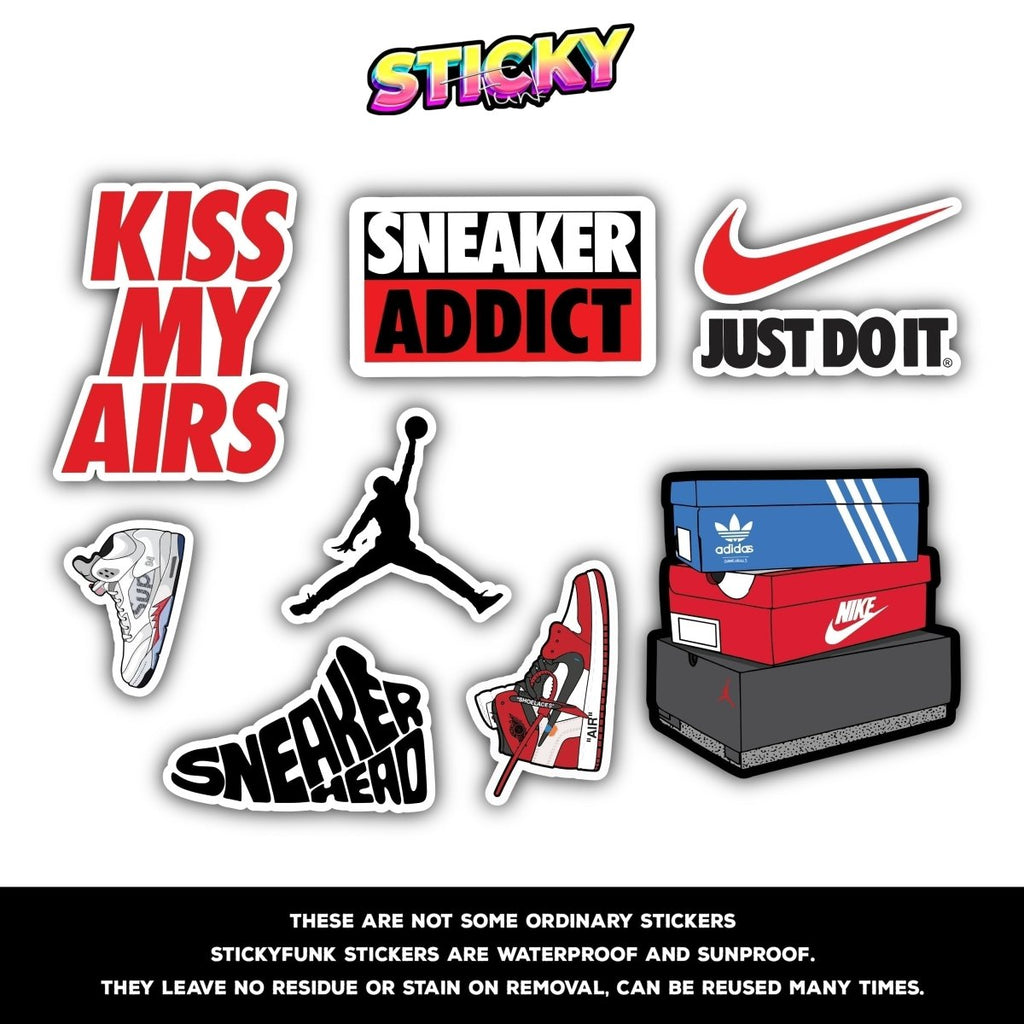 NIKE MINI STICKERS SHEET - stickyfunk premium stickers