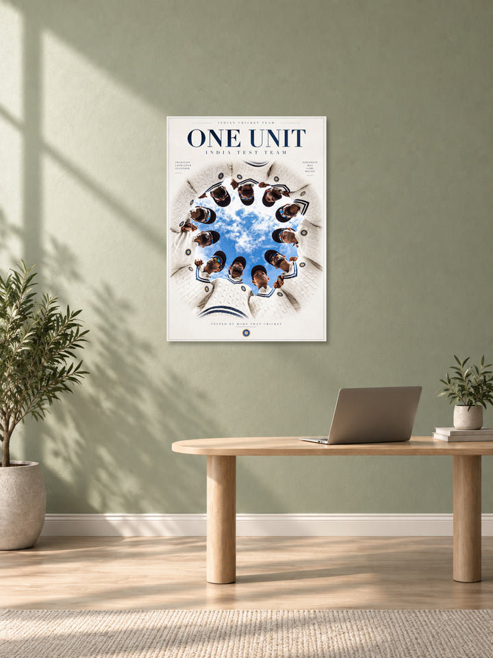 Team India Test Cricket Wall Poster – One Unit