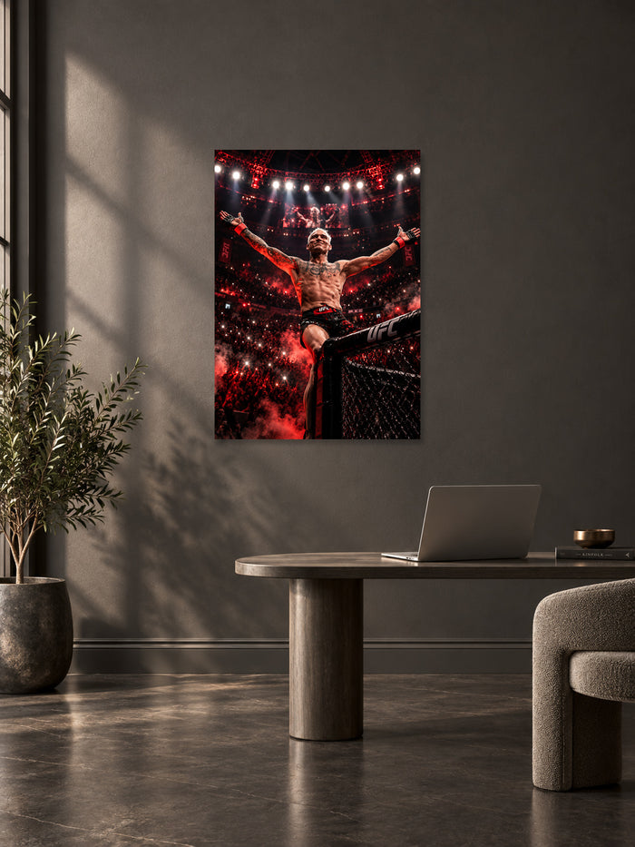 UFC Cage Celebration Wall Poster – Fight Night