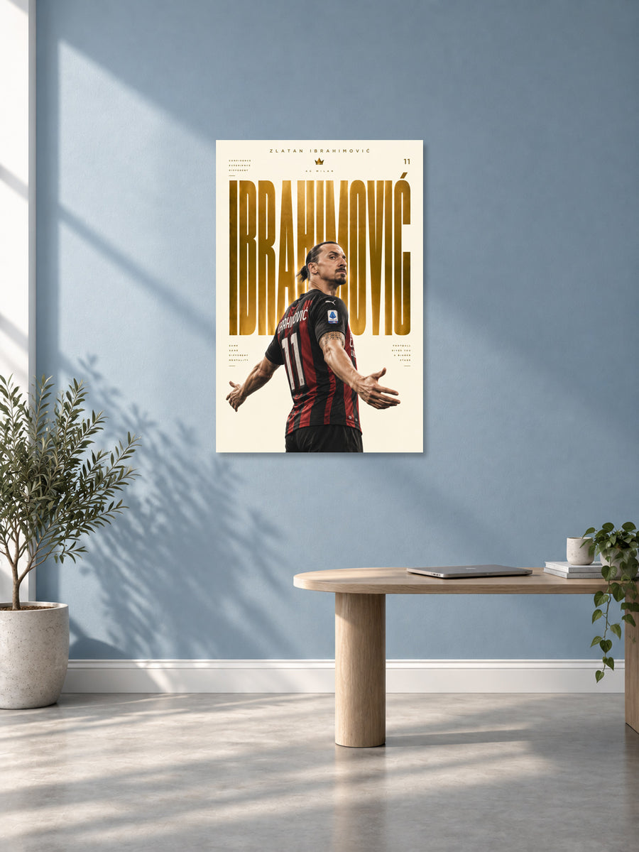 Zlatan Ibrahimovic Stickyfunk Exclusive limited edition wall poster